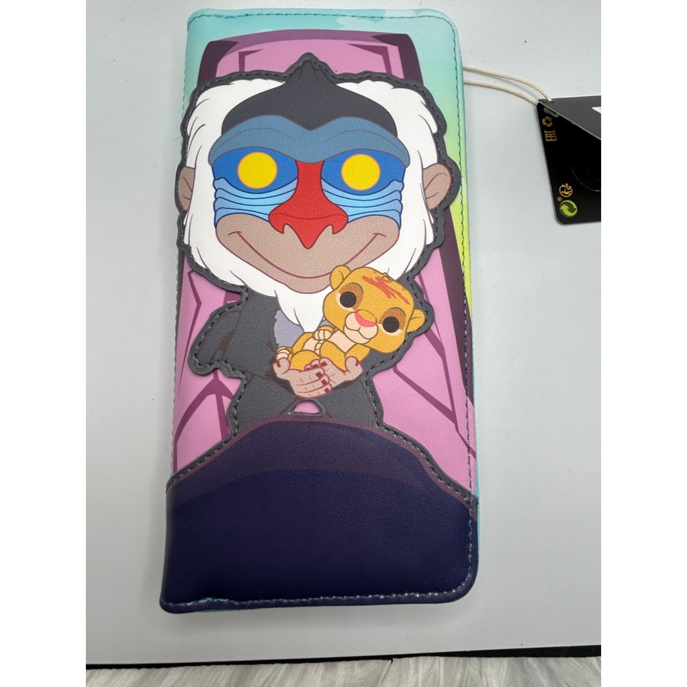 Loungefly Pride Rock Zip Disney Lion King Rafiki Simba Zip Around Wallet New#346